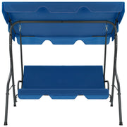 Vidaxl schommelbank 170x110x153 cm stof donkerblauw - afbeelding 2