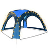 Vidaxl partytent met led en 4 zijwanden 3,6x3,6x2,3 m blauw