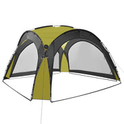 Vidaxl partytent met led en 4 zijwanden 3,6x3,6x2,3 m groen - afbeelding 3