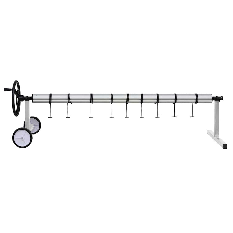 Vidaxl zwembadhoesroller met roestvrijstalen frame