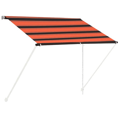 Vidaxl luifel uittrekbaar 100x150 cm oranje en bruin