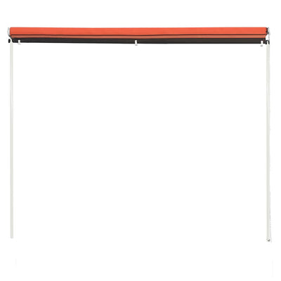 Vidaxl luifel uittrekbaar 250x150 cm oranje en bruin