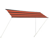 Vidaxl luifel uittrekbaar 400x150 cm oranje en bruin - afbeelding 2