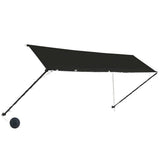 Vidaxl luifel uittrekbaar met led 400x150 cm antraciet - afbeelding 3