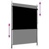 Vidaxl rolgordijn voor buiten 150x270 cm antraciet