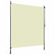 Vidaxl rolgordijn voor buiten 200x270 cm crème