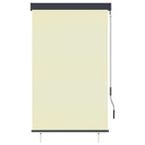 Vidaxl rolgordijn voor buiten 100x250 cm crème - afbeelding 2