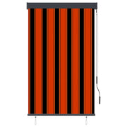 Vidaxl rolgordijn voor buiten 100x250 cm oranje en bruin - afbeelding 2