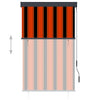 Vidaxl rolgordijn voor buiten 100x250 cm oranje en bruin