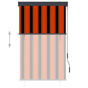 Vidaxl rolgordijn voor buiten 100x250 cm oranje en bruin - afbeelding 3