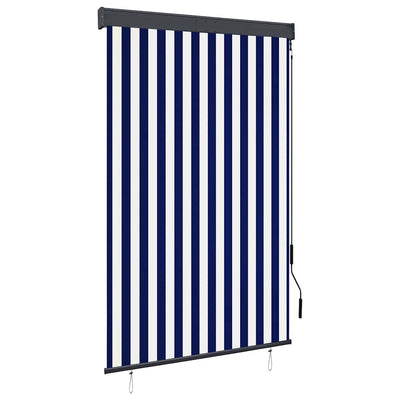 Vidaxl rolgordijn voor buiten 120x250 cm blauw en wit