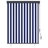 Vidaxl rolgordijn voor buiten 120x250 cm blauw en wit