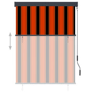 Vidaxl rolgordijn voor buiten 120x250 cm oranje en bruin - afbeelding 3