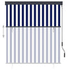 Vidaxl rolgordijn voor buiten 140x250 cm blauw en wit