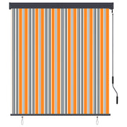 Vidaxl rolgordijn voor buiten 140x250 cm geel en blauw - afbeelding 2
