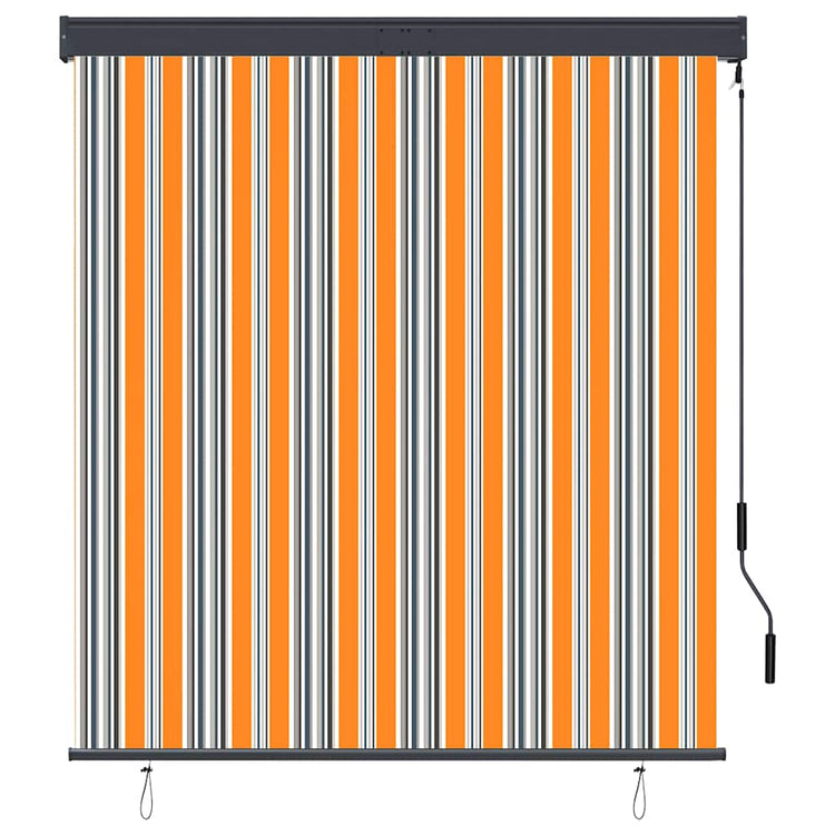 Vidaxl rolgordijn voor buiten 140x250 cm geel en blauw