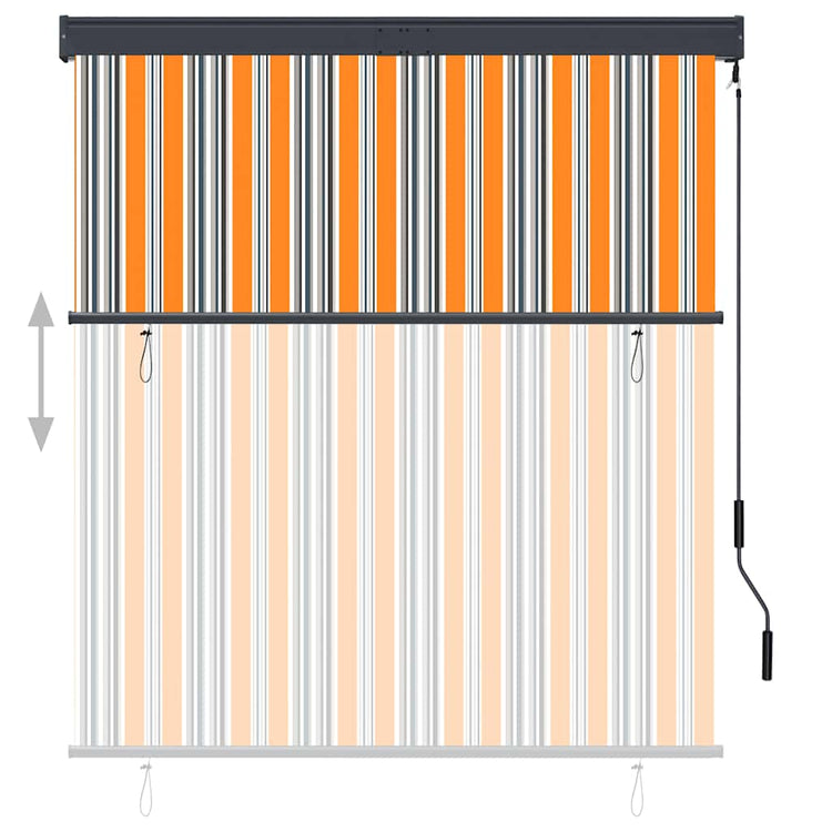 Vidaxl rolgordijn voor buiten 140x250 cm geel en blauw