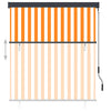 Vidaxl rolgordijn voor buiten 140x250 cm wit en oranje