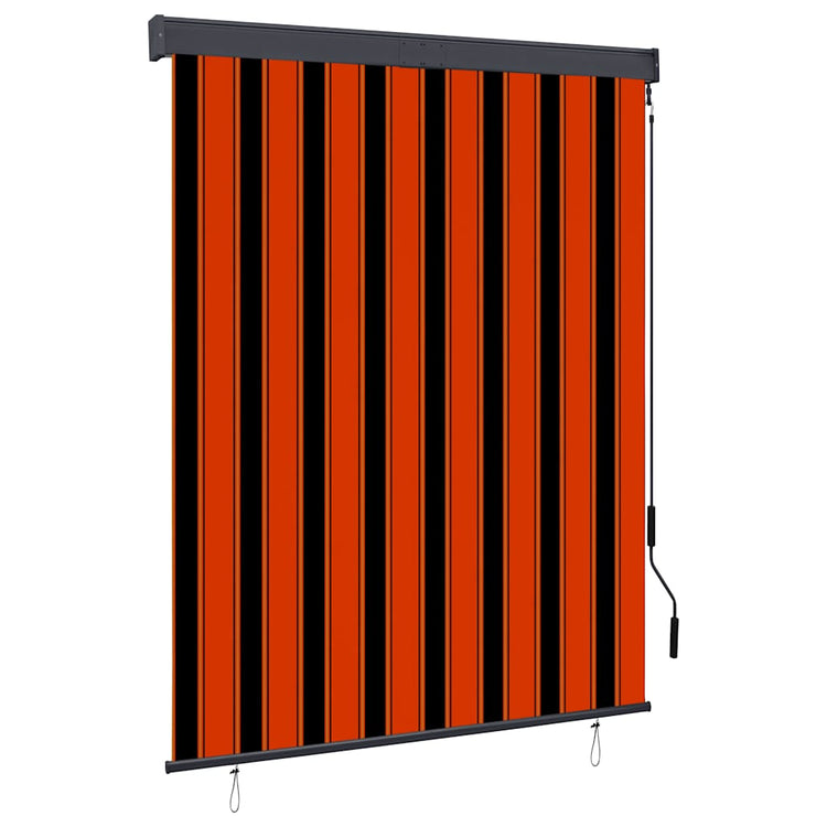 Vidaxl rolgordijn voor buiten 140x250 cm oranje en bruin