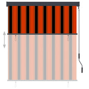 Vidaxl rolgordijn voor buiten 140x250 cm oranje en bruin - afbeelding 3