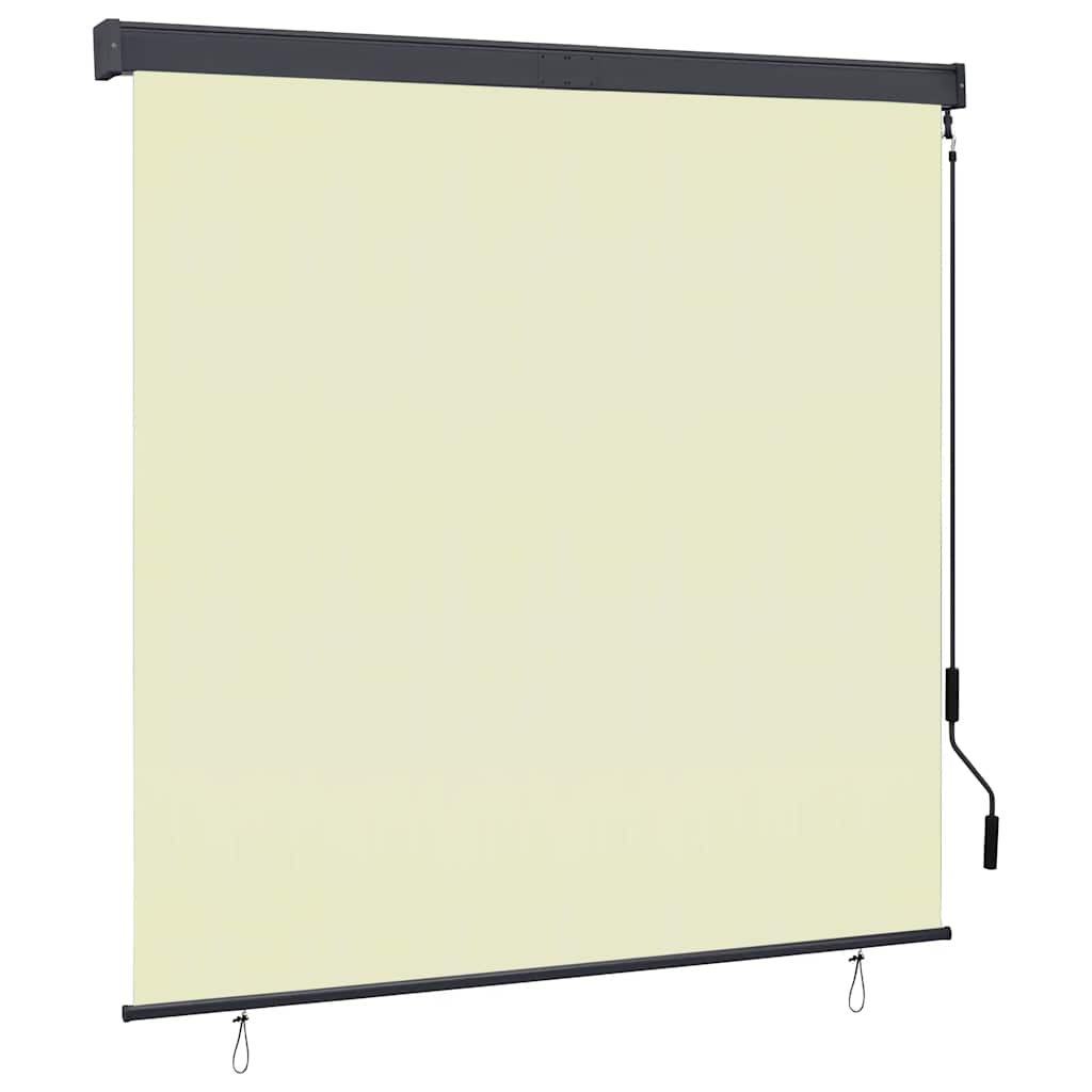 Vidaxl rolgordijn voor buiten 160x250 cm crème