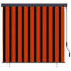 Vidaxl rolgordijn voor buiten 160x250 cm oranje en bruin