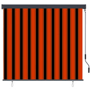 Vidaxl rolgordijn voor buiten 160x250 cm oranje en bruin - afbeelding 2