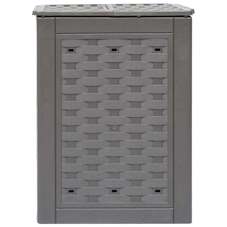 Vidaxl compostbakken 2 st 600 l 60x60x83 cm kunststof rattan bruin