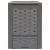 Vidaxl compostbakken 3 st 900 l 60x60x83 cm kunststof rattan bruin