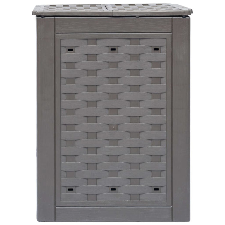 Vidaxl compostbakken 3 st 900 l 60x60x83 cm kunststof rattan bruin