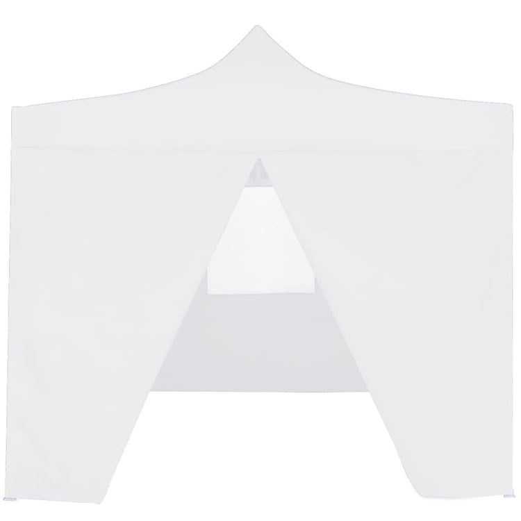 Vidaxl partytent met 4 zijwanden inklapbaar 3x3 m staal wit