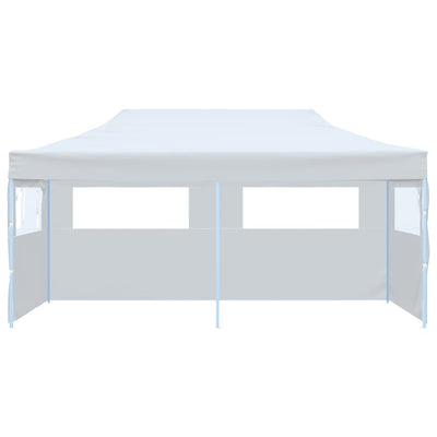 VidaXL Partytent pop-up met zijwanden 3x6 m staal wit