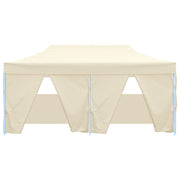 VidaXL Partytent met 4 zijwanden inklapbaar 3x6 m staal crème - afbeelding 3