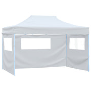 Vidaxl partytent met 4 zijwanden inklapbaar 3x4,5 m wit - afbeelding 2