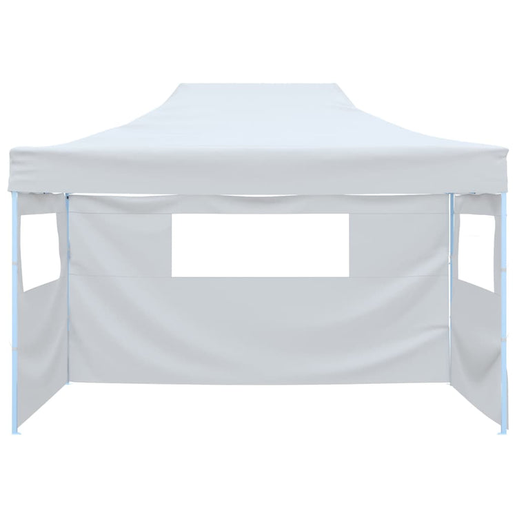 Vidaxl partytent met 3 zijwanden inklapbaar 291x413x315 cm wit