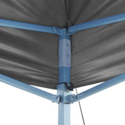 Vidaxl partytent met 2 zijwanden inklapbaar 2x2 m staal antraciet - afbeelding 3