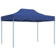 Vidaxl partytent inklapbaar 3x4 m staal blauw