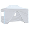 Vidaxl partytent met 4 zijwanden inklapbaar 280x410x315 cm staal wit
