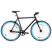 Vidaxl fiets met vaste versnelling 700 c 51 cm zwart en blauw - afbeelding 1