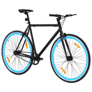 Vidaxl fiets met vaste versnelling 700 c 51 cm zwart en blauw - afbeelding 2
