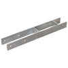Vidaxl grondankers 2 st 8x6x60 cm gegalvaniseerd staal zilverkleurig
