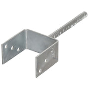 Vidaxl grondankers 6 st 10x6x30 cm gegalvaniseerd staal zilverkleurig - afbeelding 2
