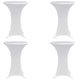 Vidaxl statafelhoes 4 st stretch ø60 cm wit