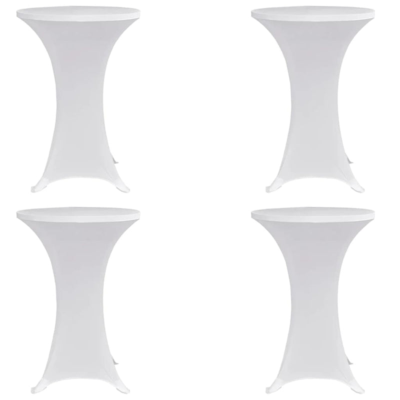 Vidaxl statafelhoes 4 st stretch ø60 cm wit