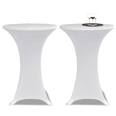 Vidaxl statafelhoes 4 st stretch ø60 cm wit