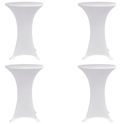 Vidaxl statafelhoes 4 st stretch ø70 cm wit