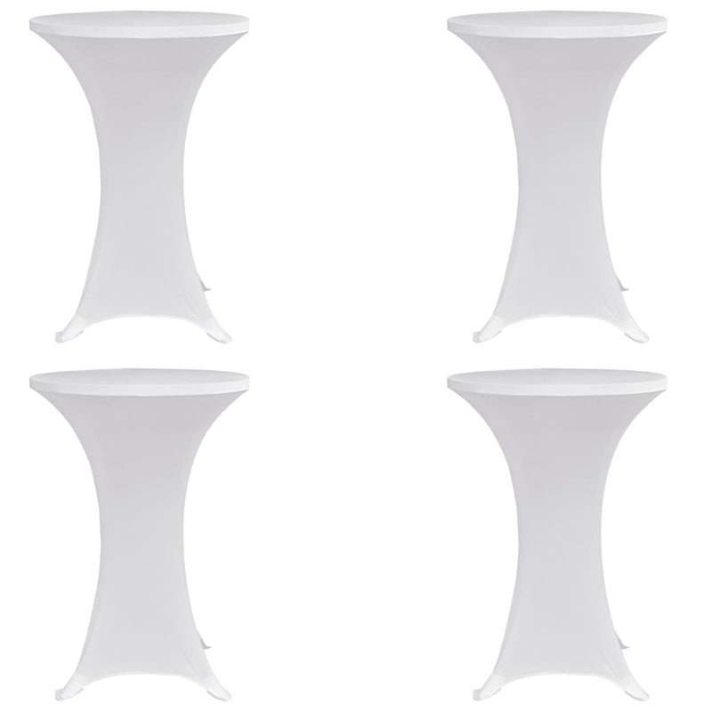 Vidaxl statafelhoes 4 st stretch ø70 cm wit