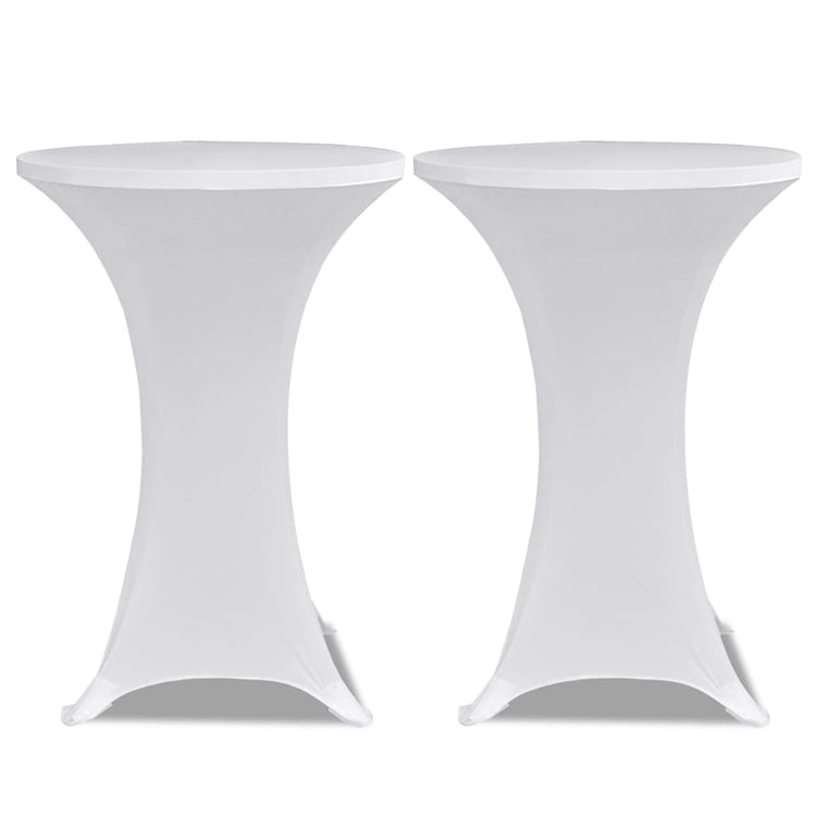 Vidaxl statafelhoes 4 st stretch ø70 cm wit