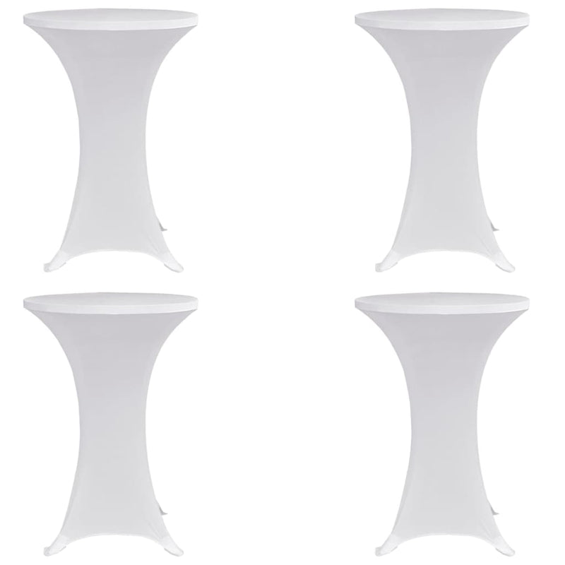 Vidaxl statafelhoes 4 st stretch ø80 cm wit
