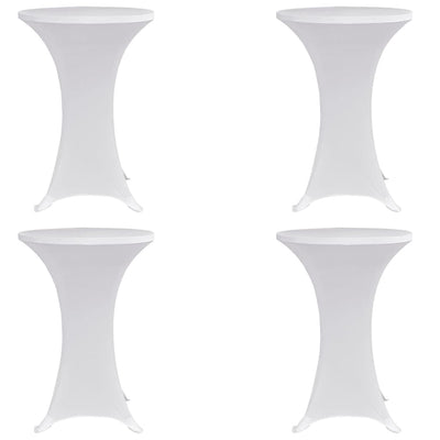 Vidaxl statafelhoes 4 st stretch ø80 cm wit